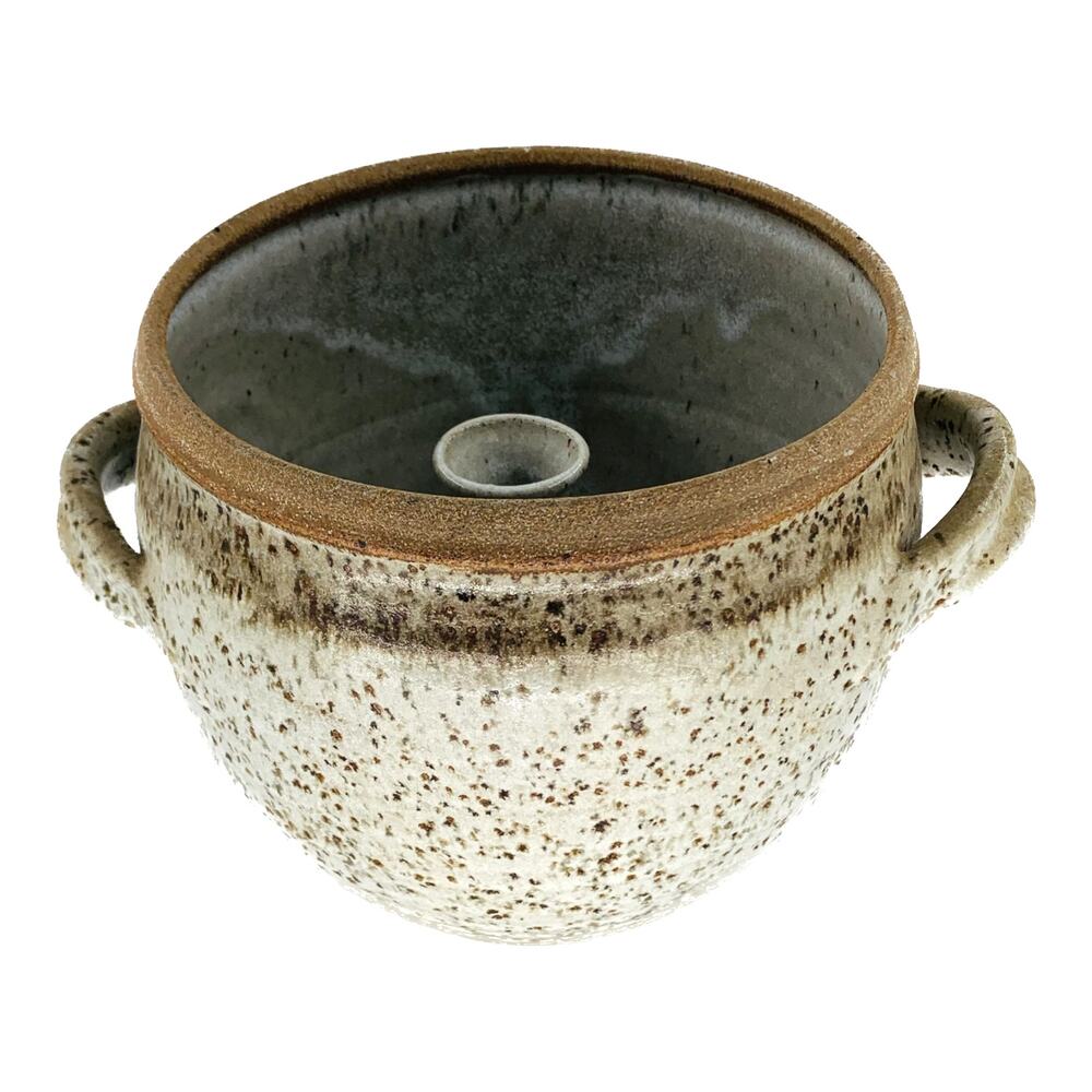 Pottery Steamer Asian Pot Studio Art Funnel Chimney Ceramic Cooking Imperfect